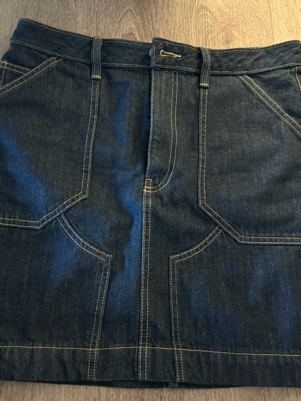 Denim mini skirt